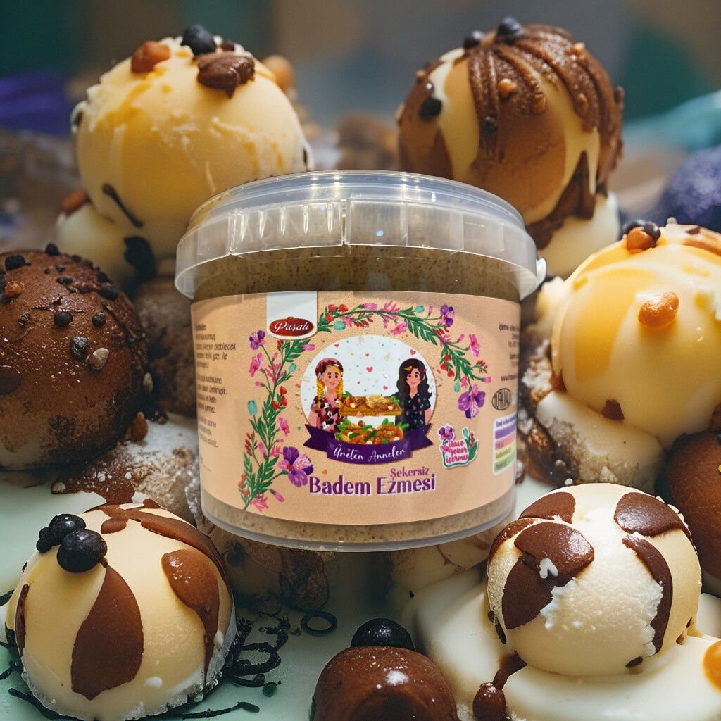 ŞEKERSİZ BADEM EZMESİ 500 GR