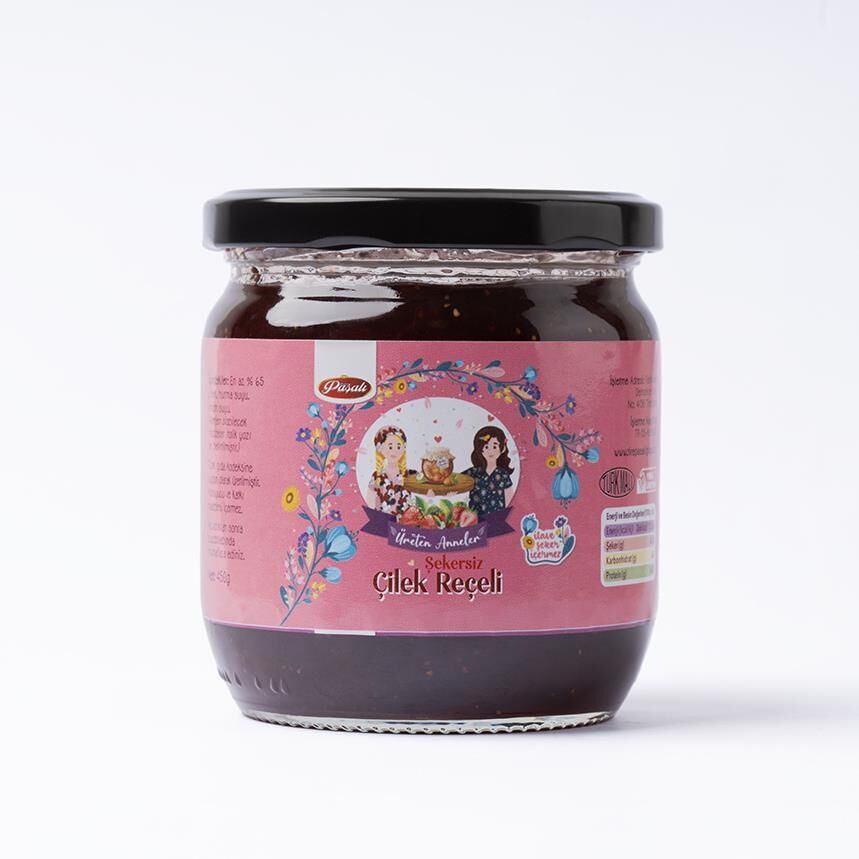 ŞEKERSİZ ÇİLEK REÇELİ 450 GR