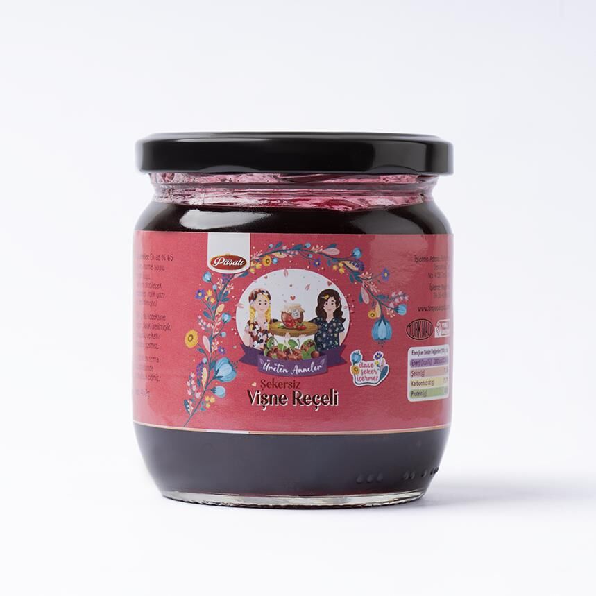 ŞEKERSİZ VİŞNE REÇELİ 450 GR