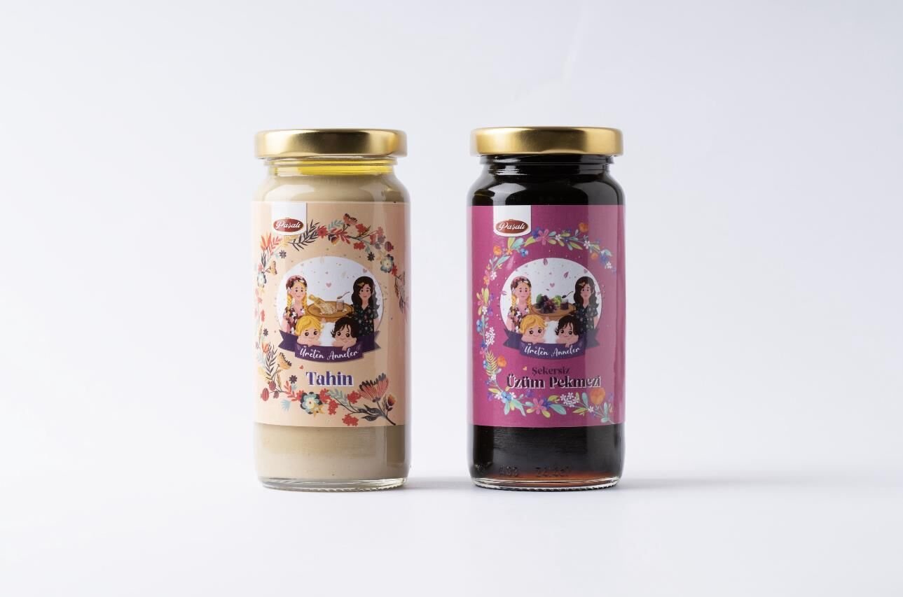 TAHİN+ ÜZÜM PEKMEZ 2'Lİ PAKET (ŞEKERSİZ - PESTİSİT ANALİZLİ )250'şer ML