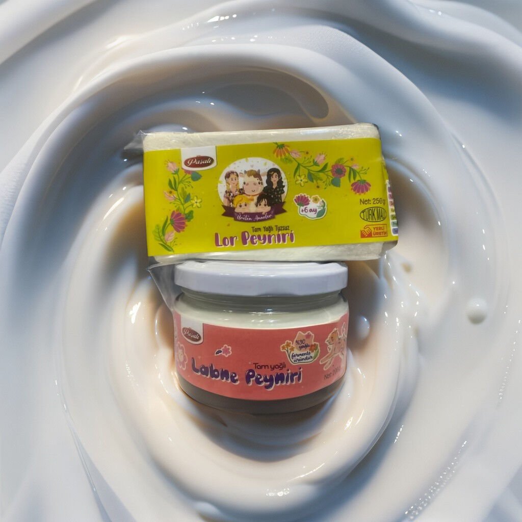TUZSUZ VAKUMLU LOR PEYNİRİ  250 GR+ LABNE PEYNİRİ 200 GR