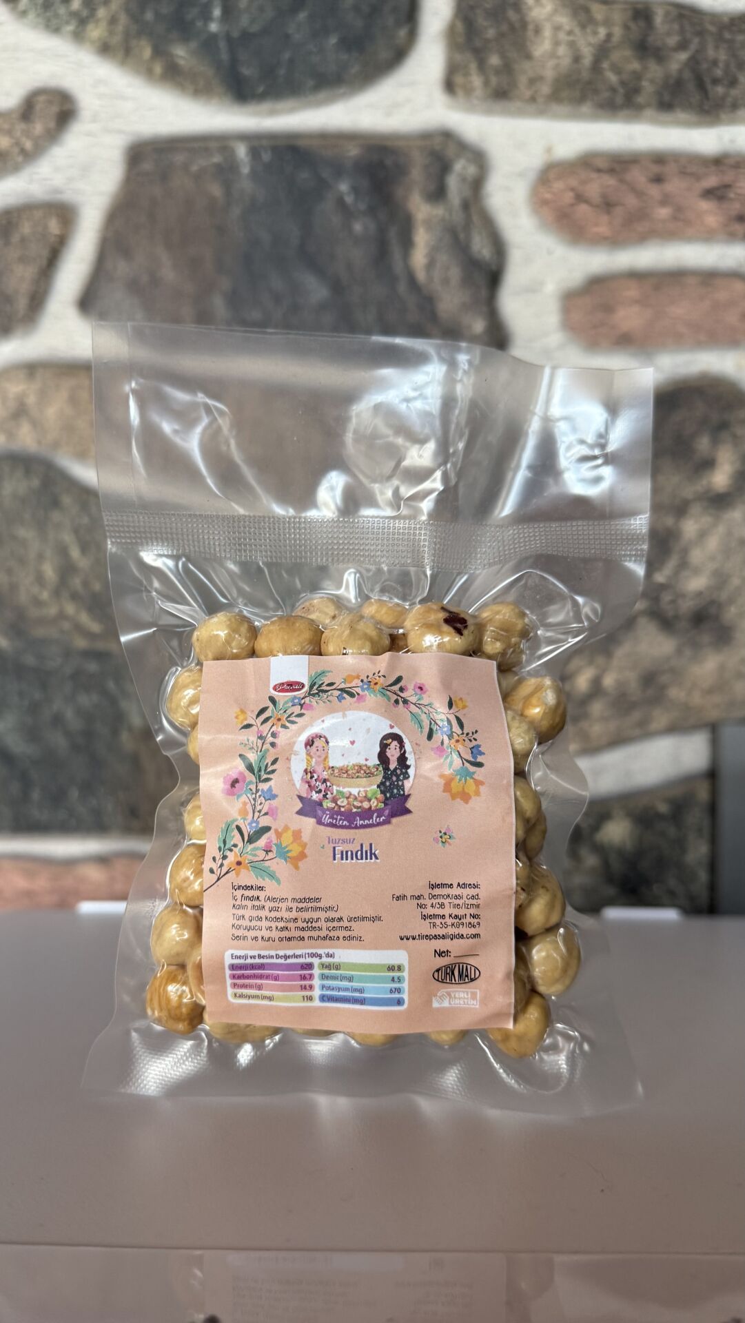 200 gr KAVRULMUŞ FINDIK (TUZSUZ)